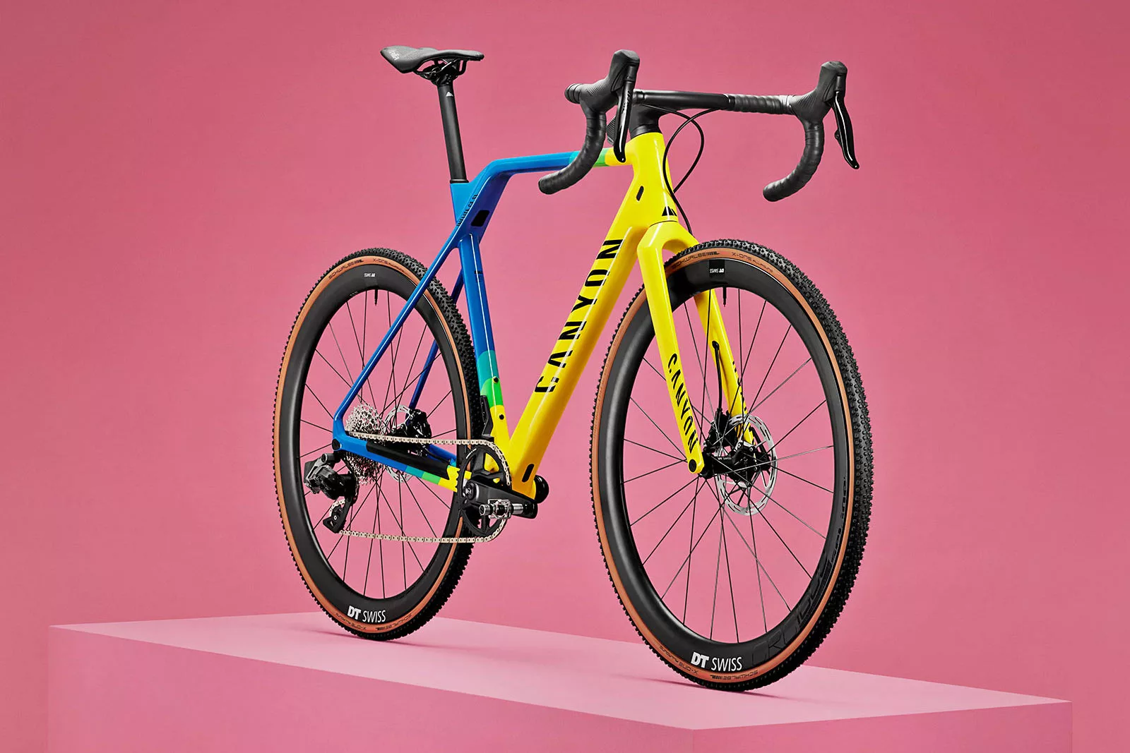 2023 Canyon Inflite carbon cross bike, angled