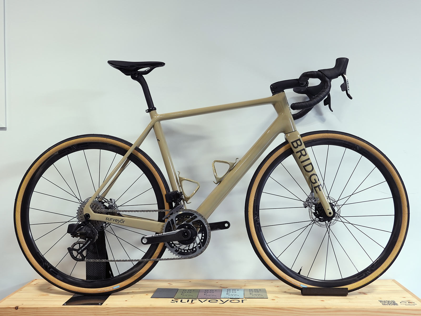 bridge bike works factory tour - surveyor all road bike