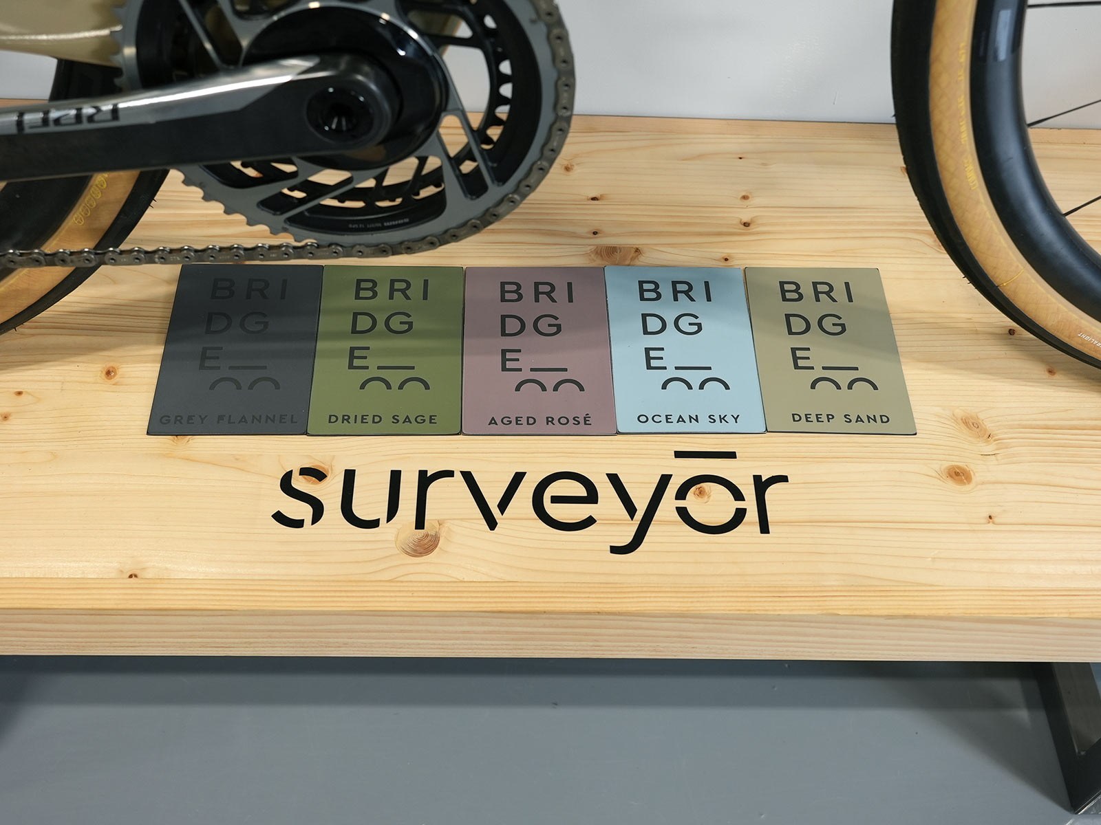 bridge bike works factory tour - color choices for all road bike
