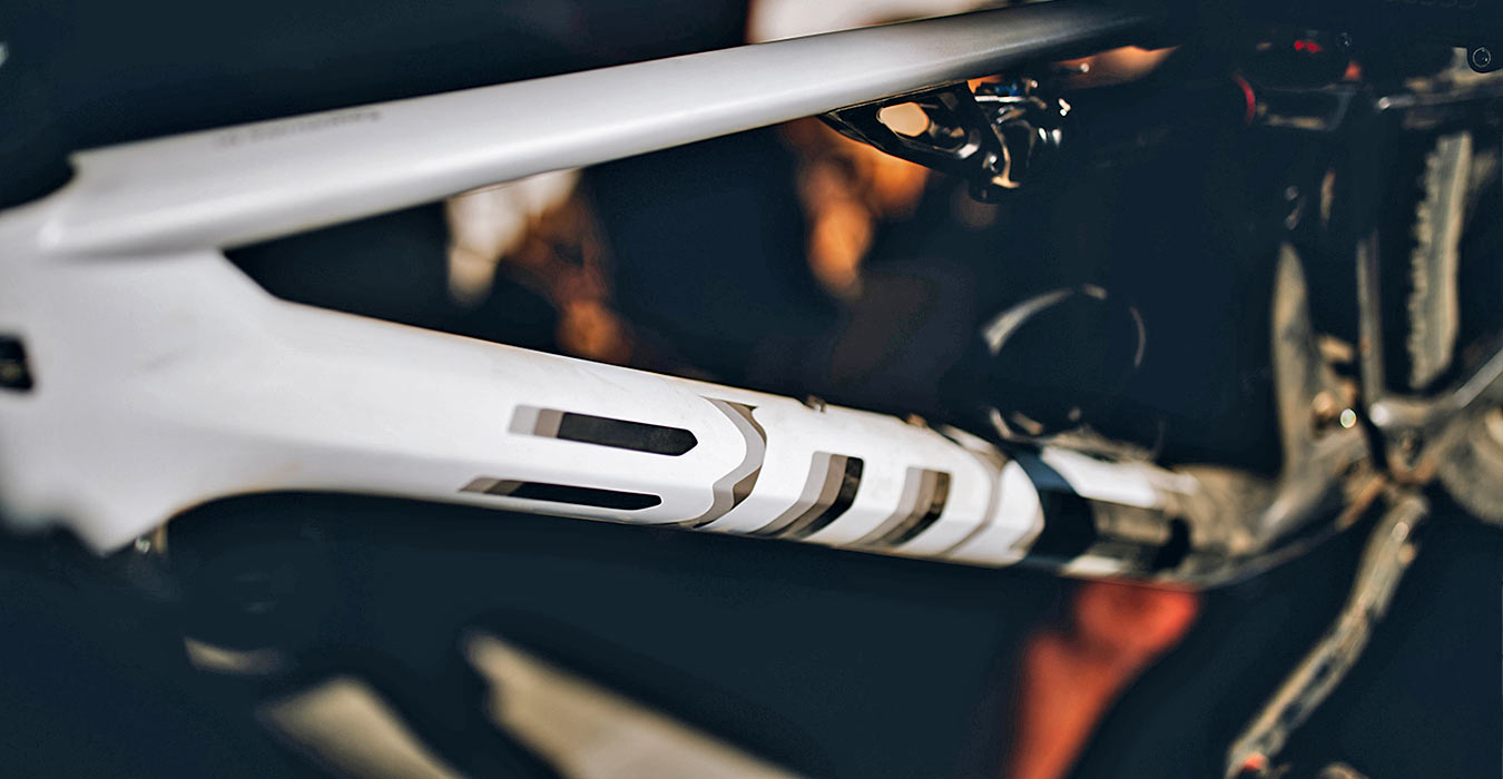 BMC Fourstroke unreleased prototype downtube detail