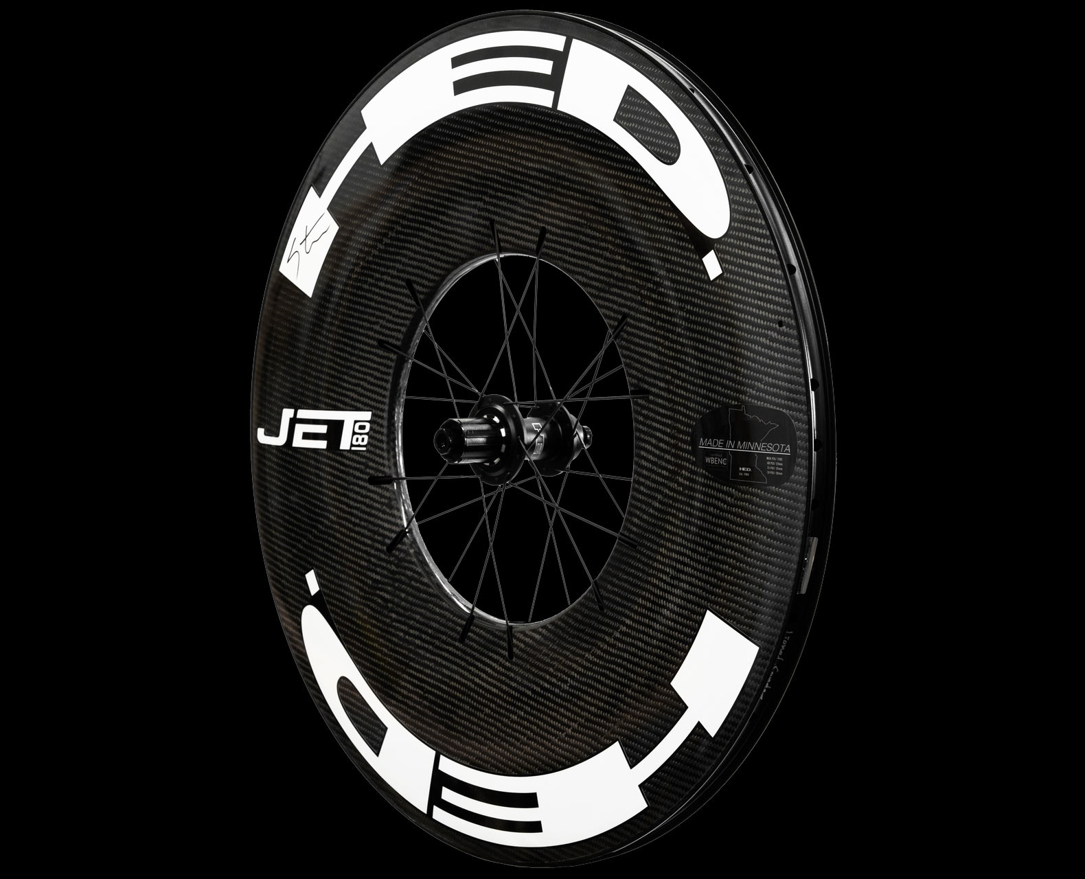 hed jet 180mm deep aero rear wheel for triathlon and TT bikes