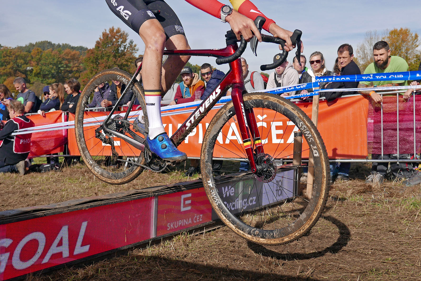 2022 Stevens Super Prestige carbon cyclocross bike, UCI World Cup Tabor, Emil VERSTRYNGE, Crelan-Fristads