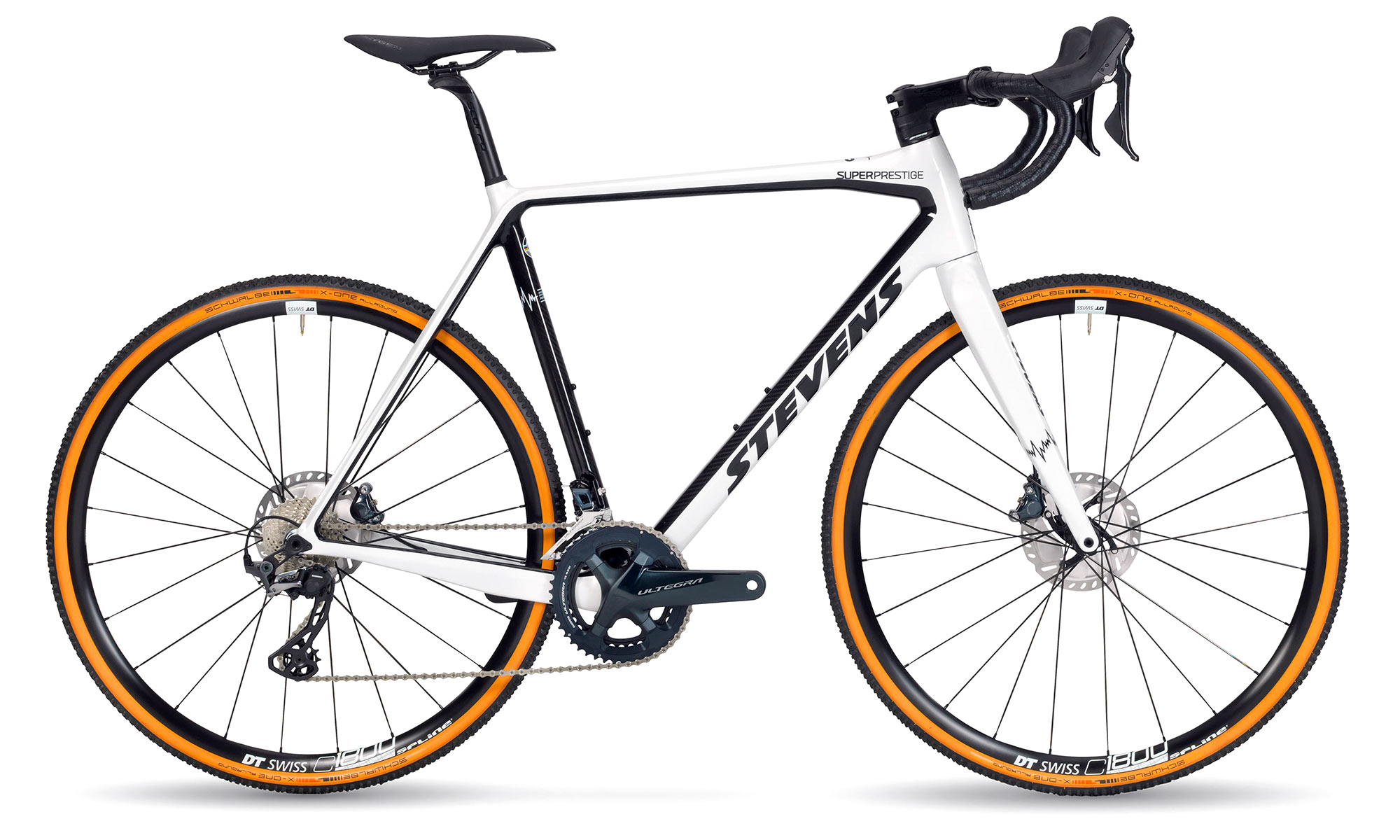 2022 Stevens Super Prestige carbon cyclocross bike, Ultegra mechanical 2x11