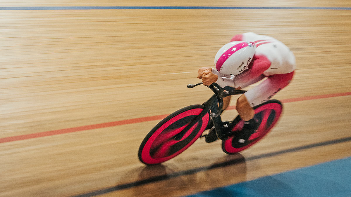 Pinarello Bolide F 3D-printed Scalmalloy alloy Hour Record track bike, currect Hour Record holder Dan Bigham