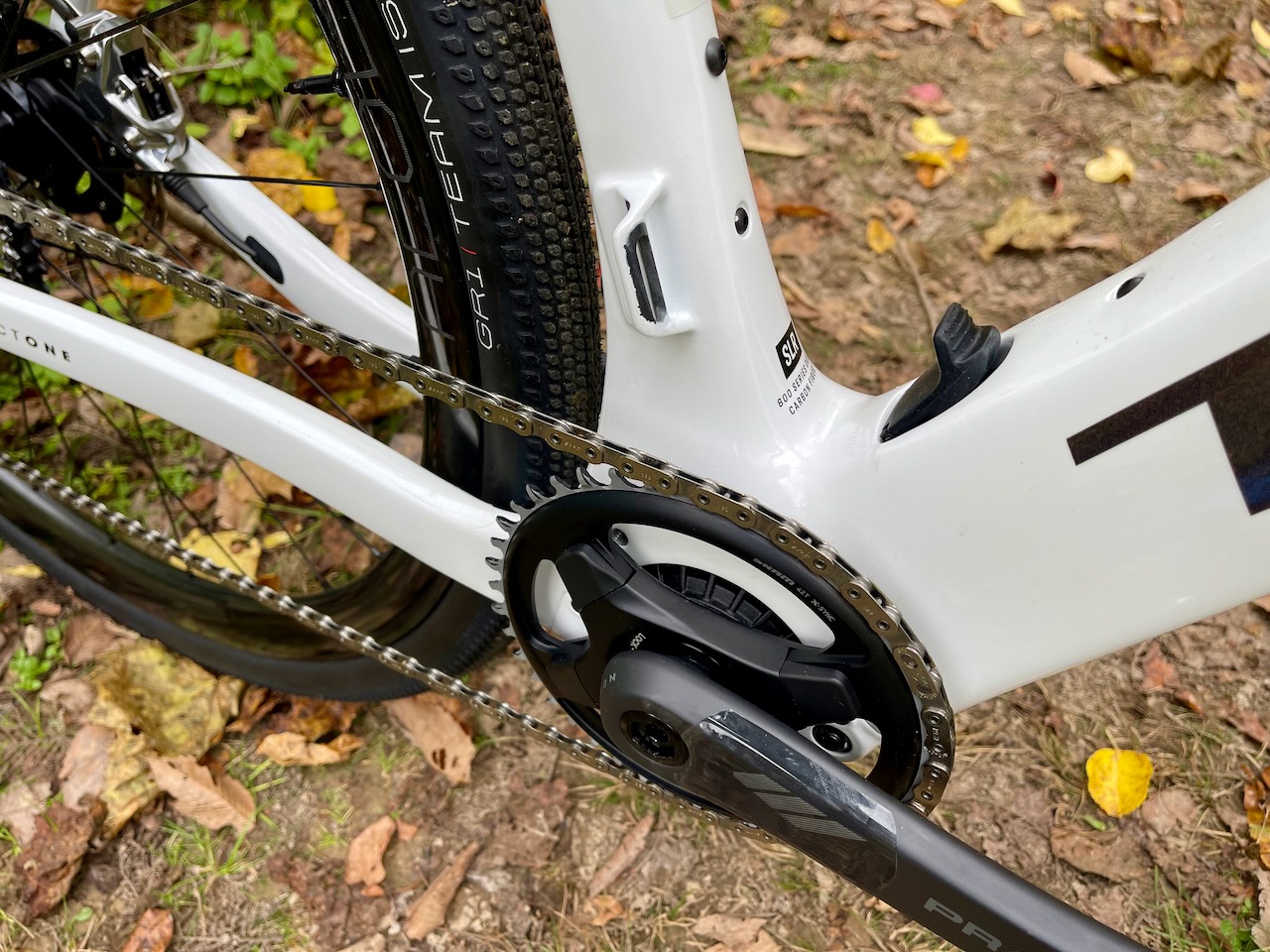 Trek Domane+ SLR crankset and chain
