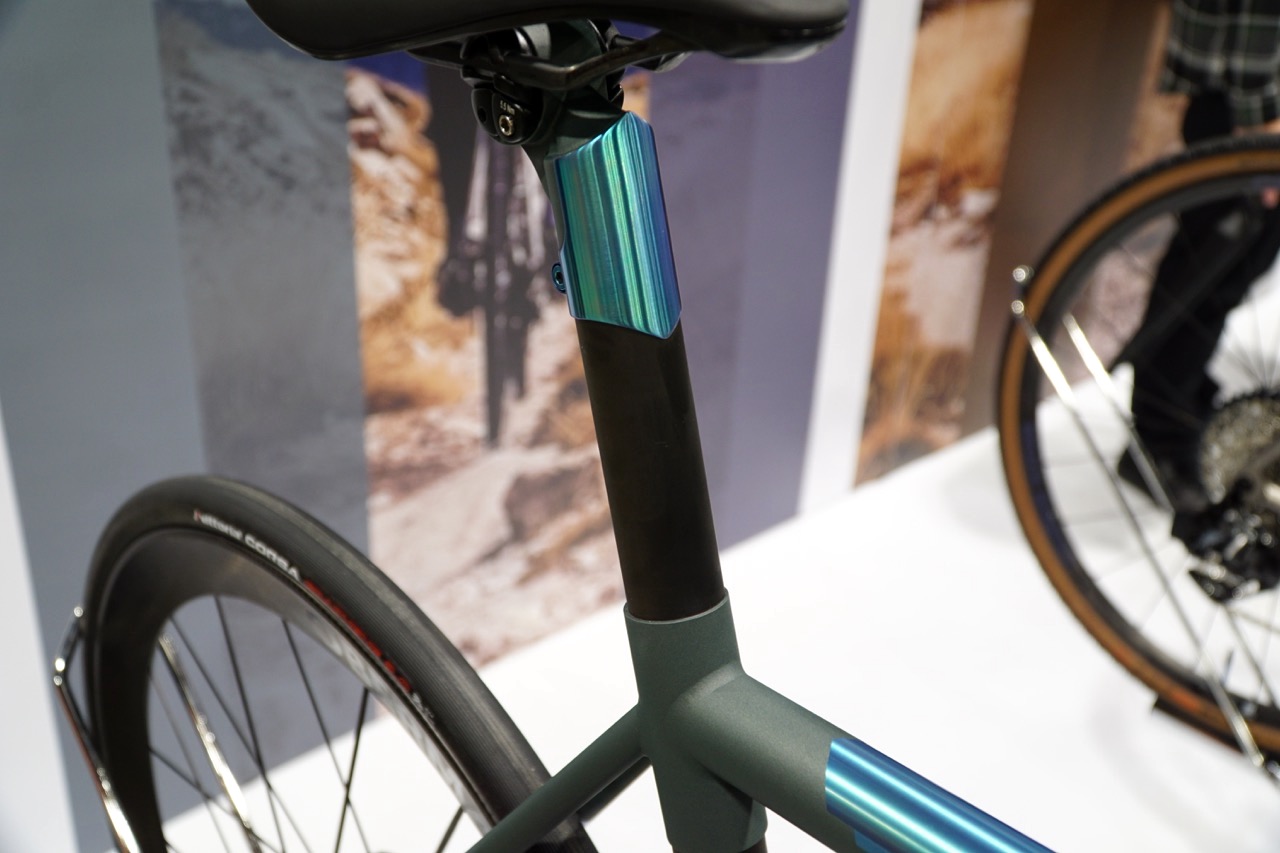 No.22 Bicycle Co 3d seat mast blue anno