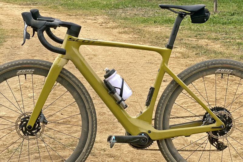 2023 Scott Solace Gravel eRide lightweight carbon ebike, powered by TQ HPR50 motor, non-driveside frame