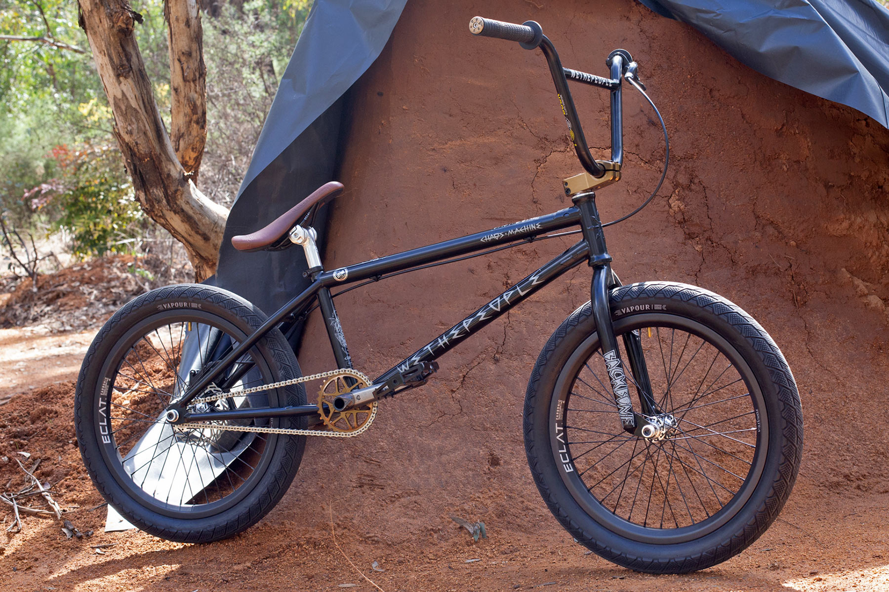 WTP Chaos Machine disc brake BMX bike, Tyson Jones-Peni pro bike check, complete
