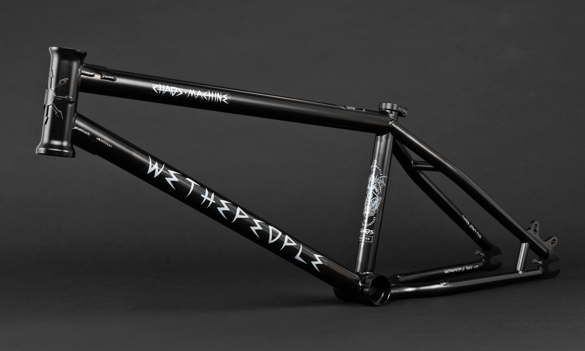 WTP Chaos Machine disc brake BMX bike, Tyson Jones-Peni signature frame, Black