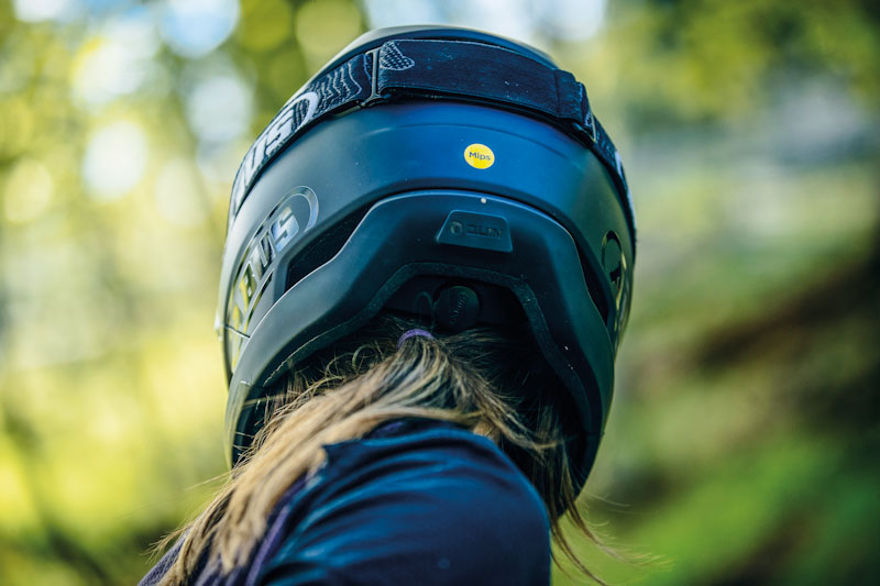 ABUS AirDrop port on back of helmet to install optional QUIN sensor