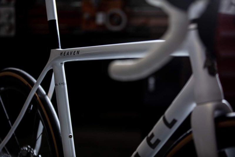 Angel Cycle Works Heaven white rear logo side