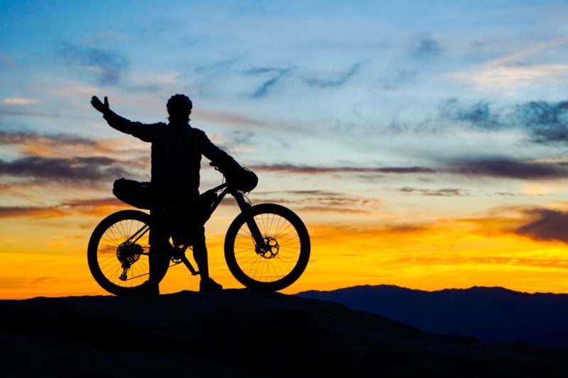 Esker Cycles Hayduke rider silhouette