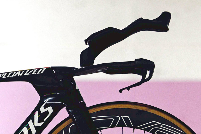 Specialized custom Shiv TT prototype aerobars, Remco Evenepoel
