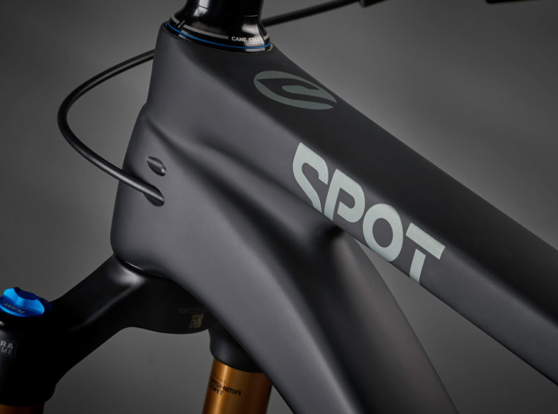 Spot Ryve 115 v2 mountain bike headtube closeup