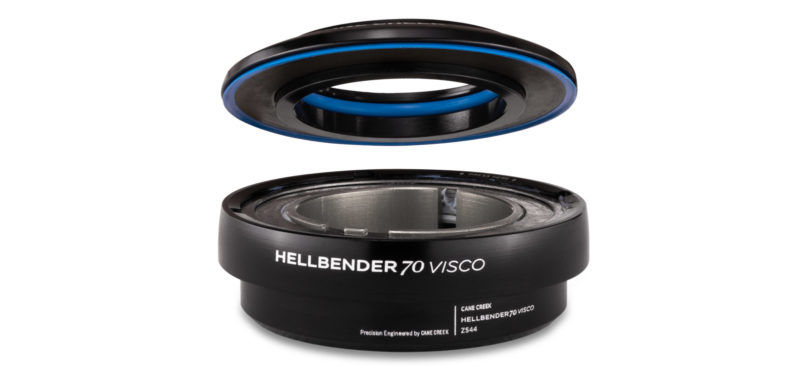 cane creek hellbender 70 visco headset fluorocarbon gel damping plates fritction reduces vibration