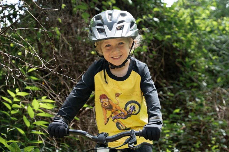 KRS Windproof Kids MTB Jersey lion smiling
