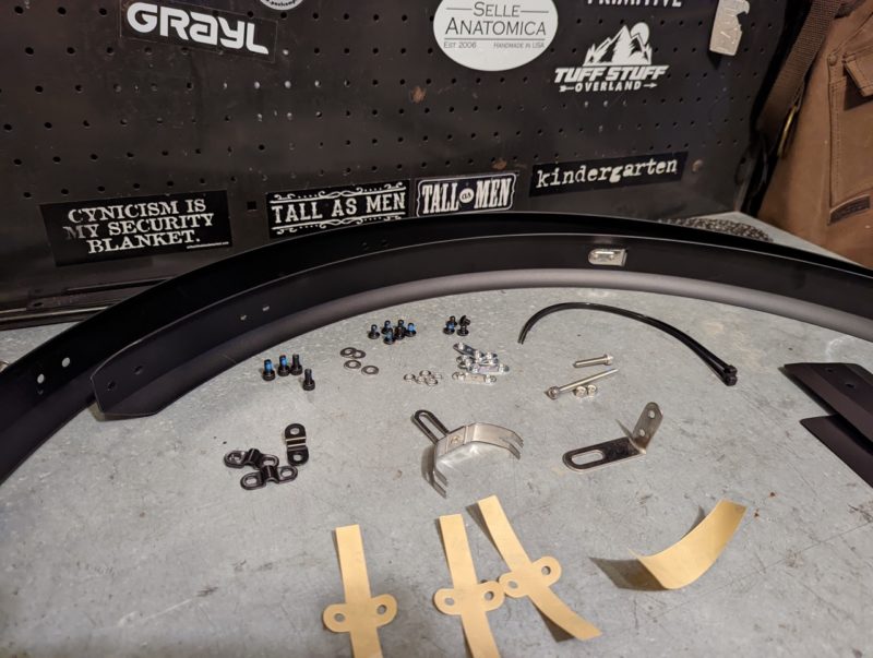Portland Design Works Full Metal Fenders hardware exposed