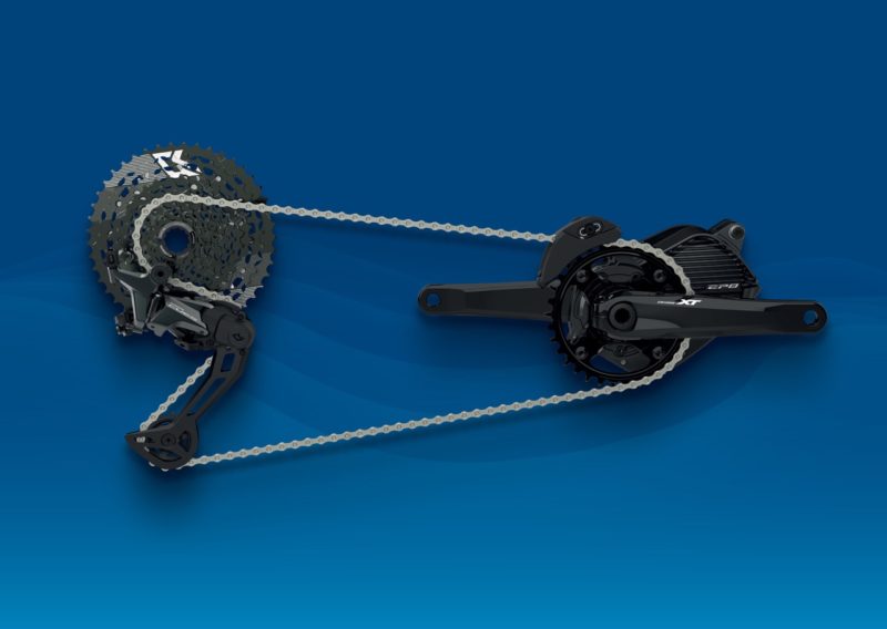Shimano CUES RDU8020 with XT crank