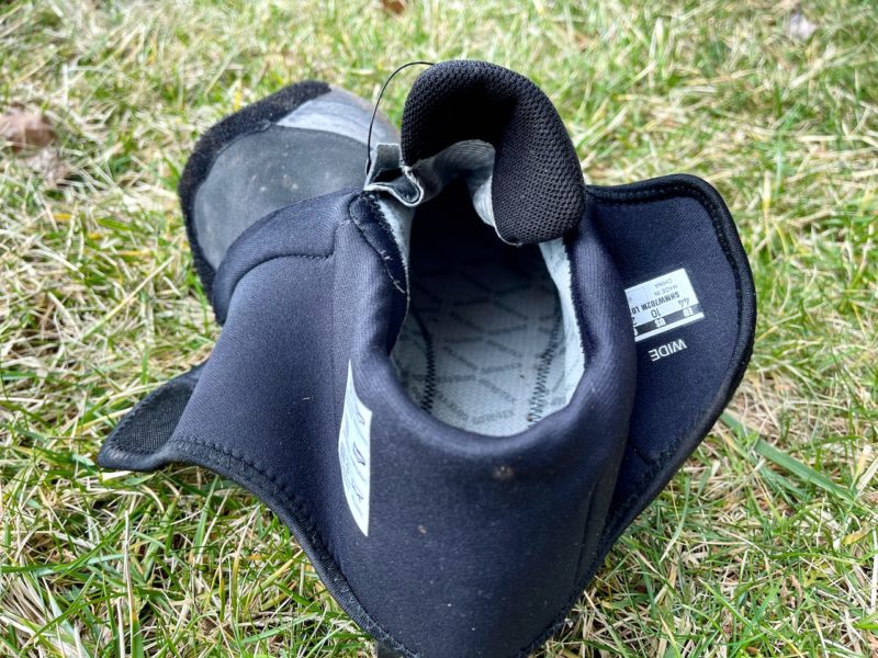 Shimano MW702 Winter Shoes inside with cuff