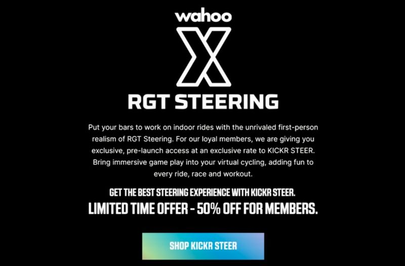 Wahoo KICKR STEER tease