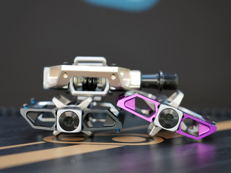 Crankbrothers Mallet Trail pedal shown from various angles