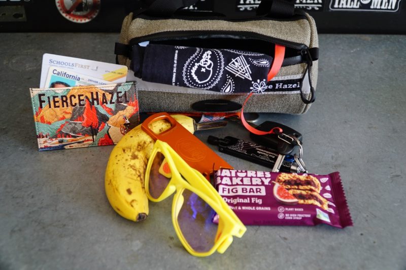 Fierce Hazel Handlebar Bag loaded up