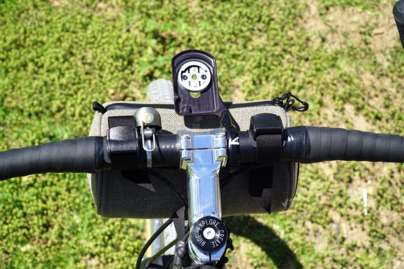 Fierce Hazel Handlebar Bag mounted from the top