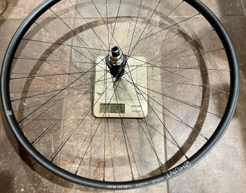 HUNT XC Wide Wheelset review - rear wheel weight