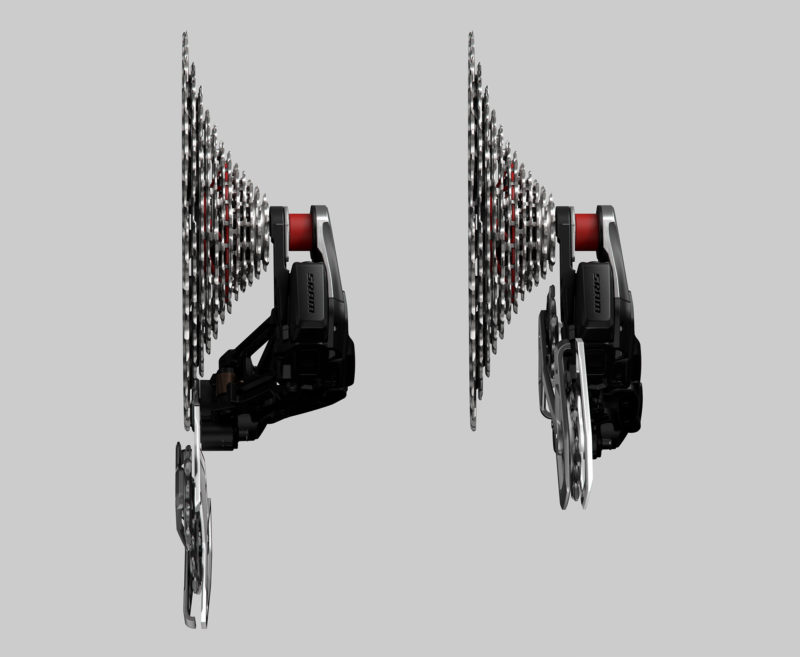 SRAM Transmission inline cage rendered images