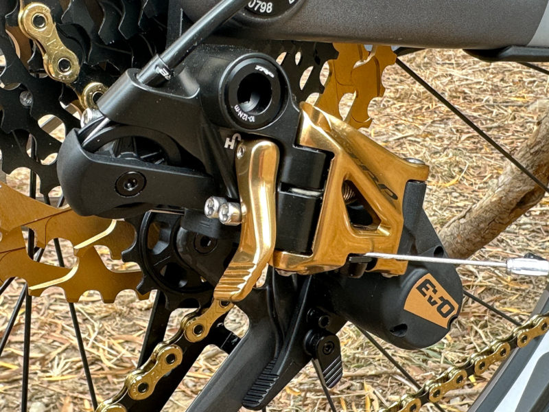 TRP EVO12 rear derailleur closeup details