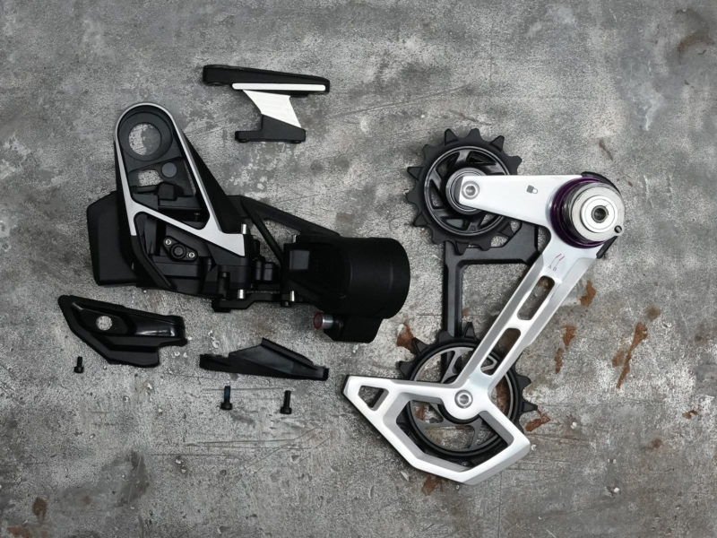 SRAM Transmission direct mount rear derailleur closeup details