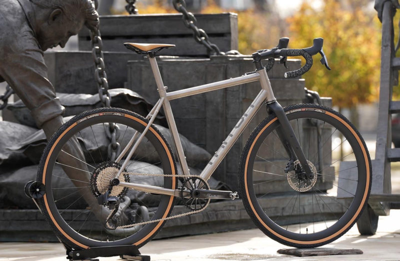 Triton Groont titanium gravel bike, shot before the exodus