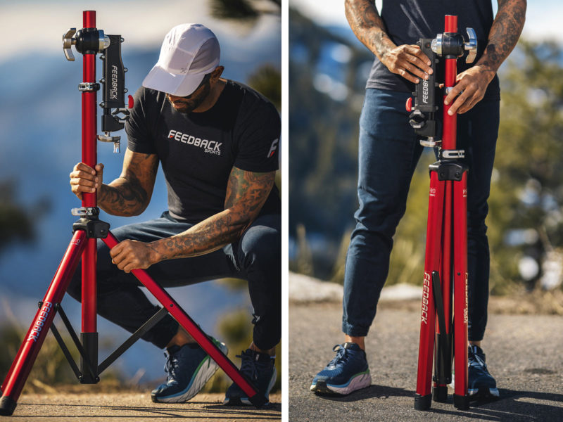 Feedback Sports Pro Mechanic lightweight folding aluminum bicycle repair stand, collapsible