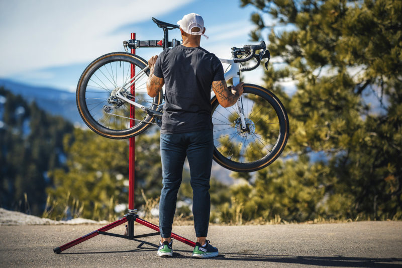 Feedback Sports Pro Mechanic lightweight folding aluminum bicycle repair stand