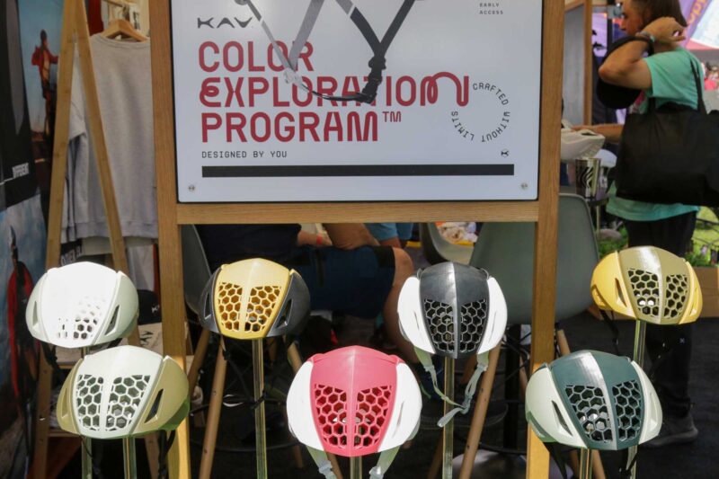 colored 3d printed helmets