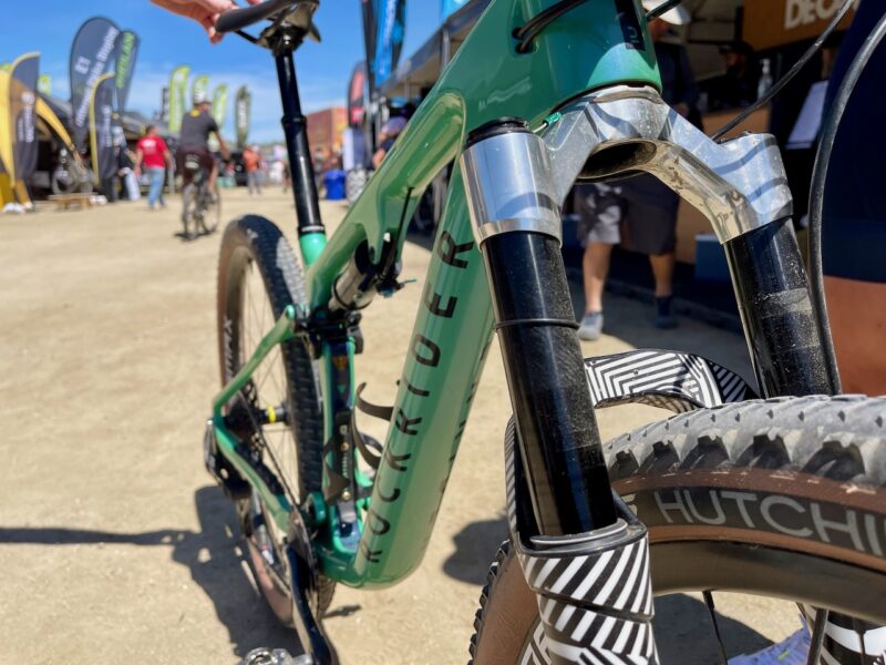 Pro Bike Check Silvia Blunks RockRider with Protoype Manitou fork lowers