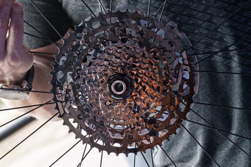 Next-gen Shimano eMTB ebikes transformed with AutoShift FreeShift automatic shifting, powered by LinkGlide, EP-801 & 11sp XT Di2, photo by Irmo Keizer