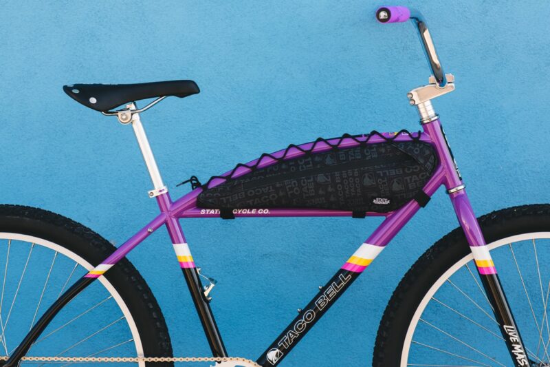 State Bicycles x Taco Bell Klunker side view blow up