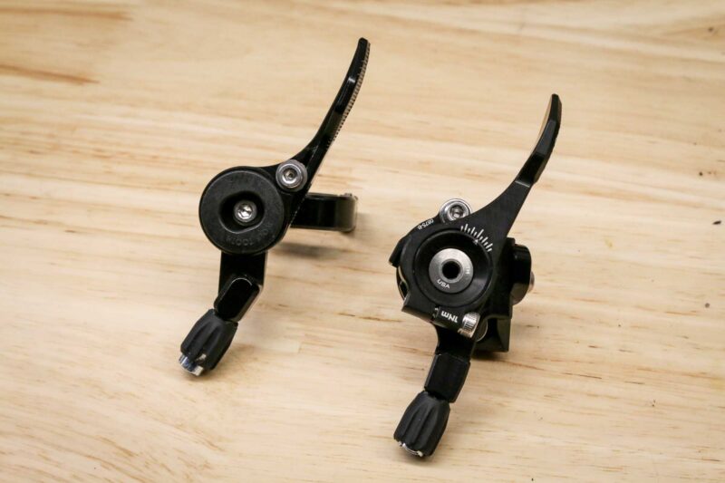 Wolf Tooth Components Remote Pro Dropper post lever compared to original