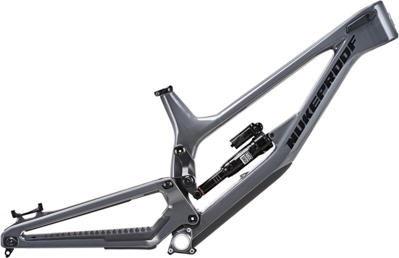 of dissent carbon frameset bullet grey rockshox super deluxe air shock headset axle frame protection