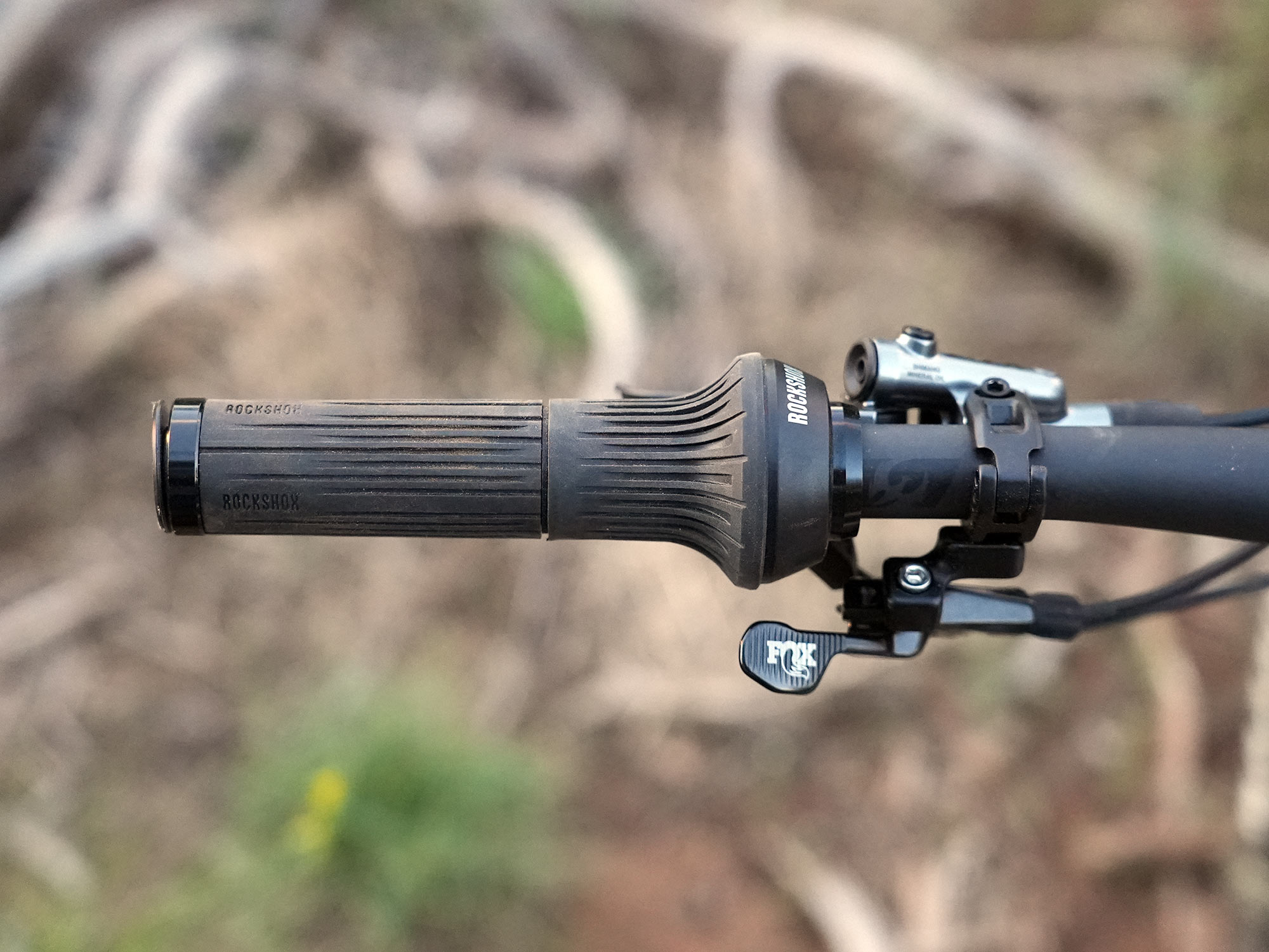 closeup details of 2023 pivot mach 4sl xc mountain bike