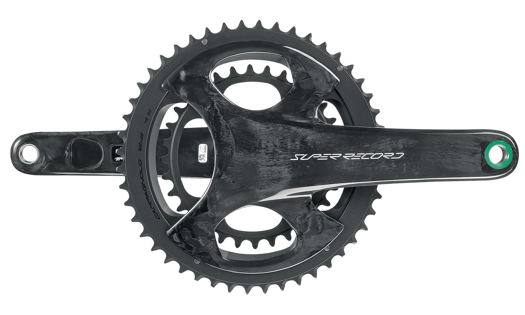 2023 Campagnolo Super Record Wireless gruppo, electronic-shift hydraulic disc brake 12-speed road bike drivetrain, crankset