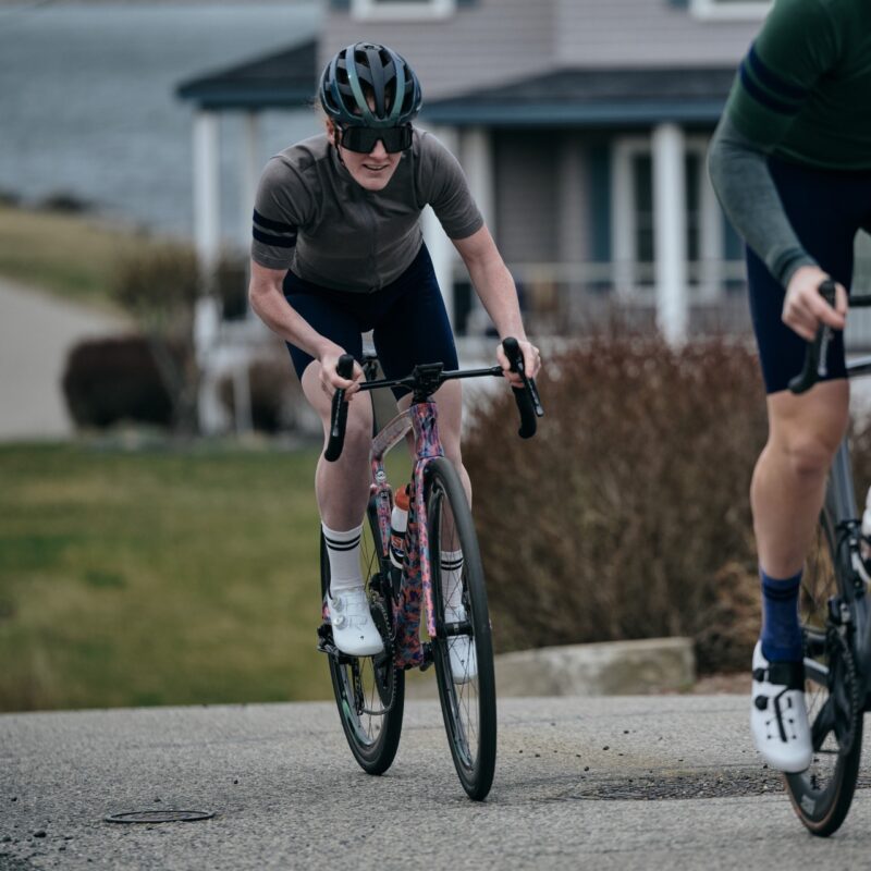 Pinebury short sleeve jersey out of saddle