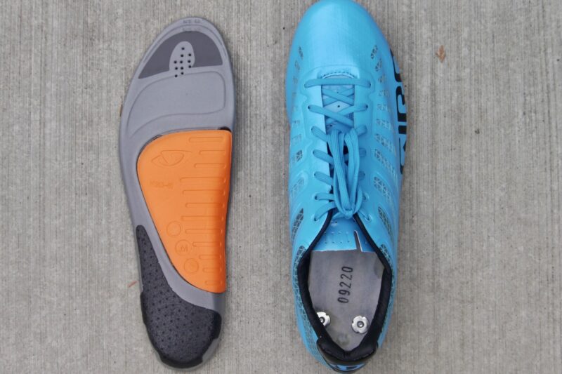 Adjustable arch support of the Giro Empire's Supernatural insoles
