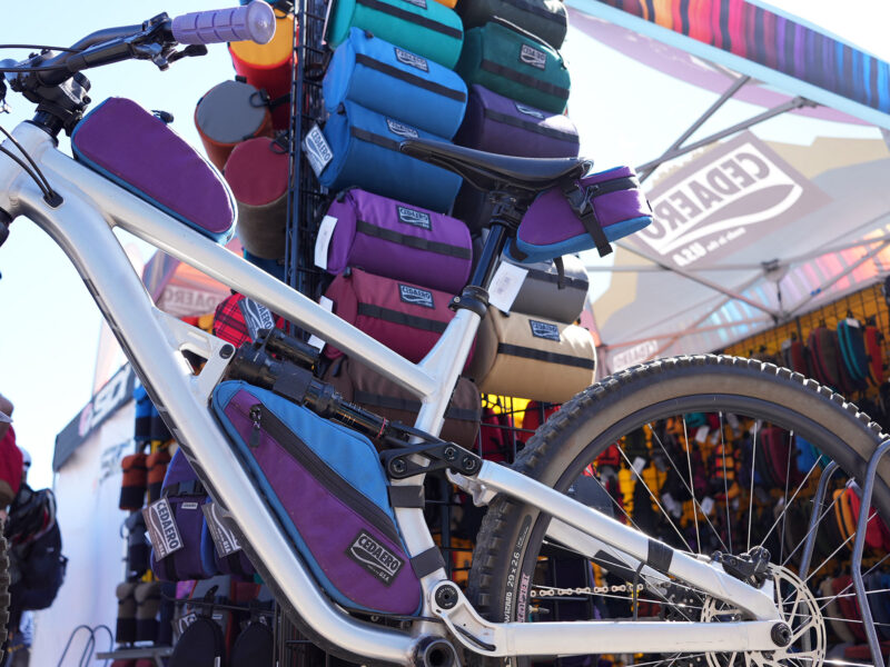 cedaero saddle bag and custom bicycle frame bags