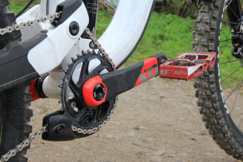 trek session dh bike hattie harnden bike check sram zo 7speed drivetrain trek session dh bike
