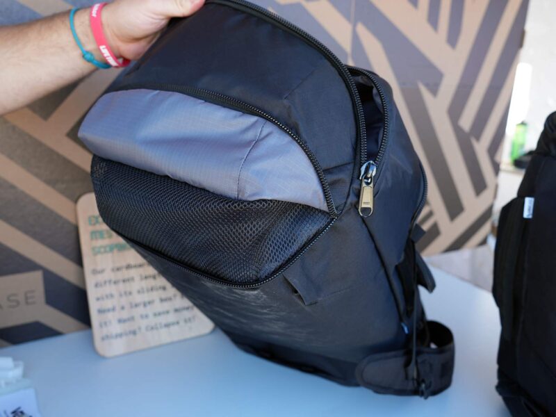 orucase duffel bag with drain ports and sections for athletic gear