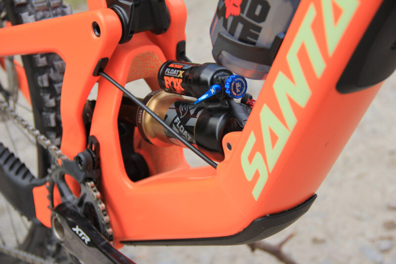 santa cruz bronson cc fox float x facotry shock settings nina hofflmann pro bike check size medium