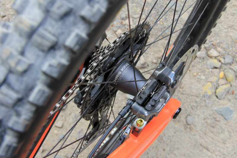 ina hoffmann pro bike check santa cruz bronson chris king hubs