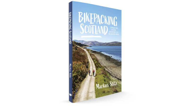 the front cover of Bikepacking Scotland
